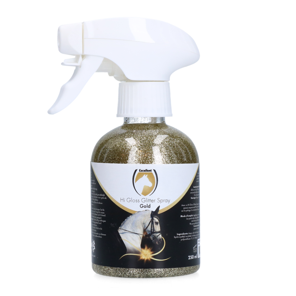 Excellent Horse Hi Gloss Glitter Spray Gold 250 ml