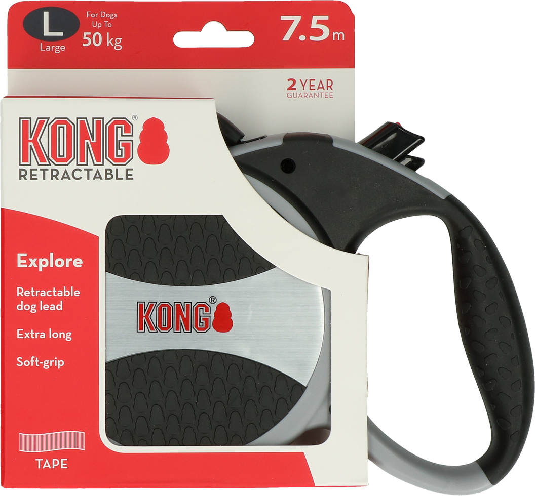 KONG Rollijn Explorer Grijs L (7,5m/50kg)