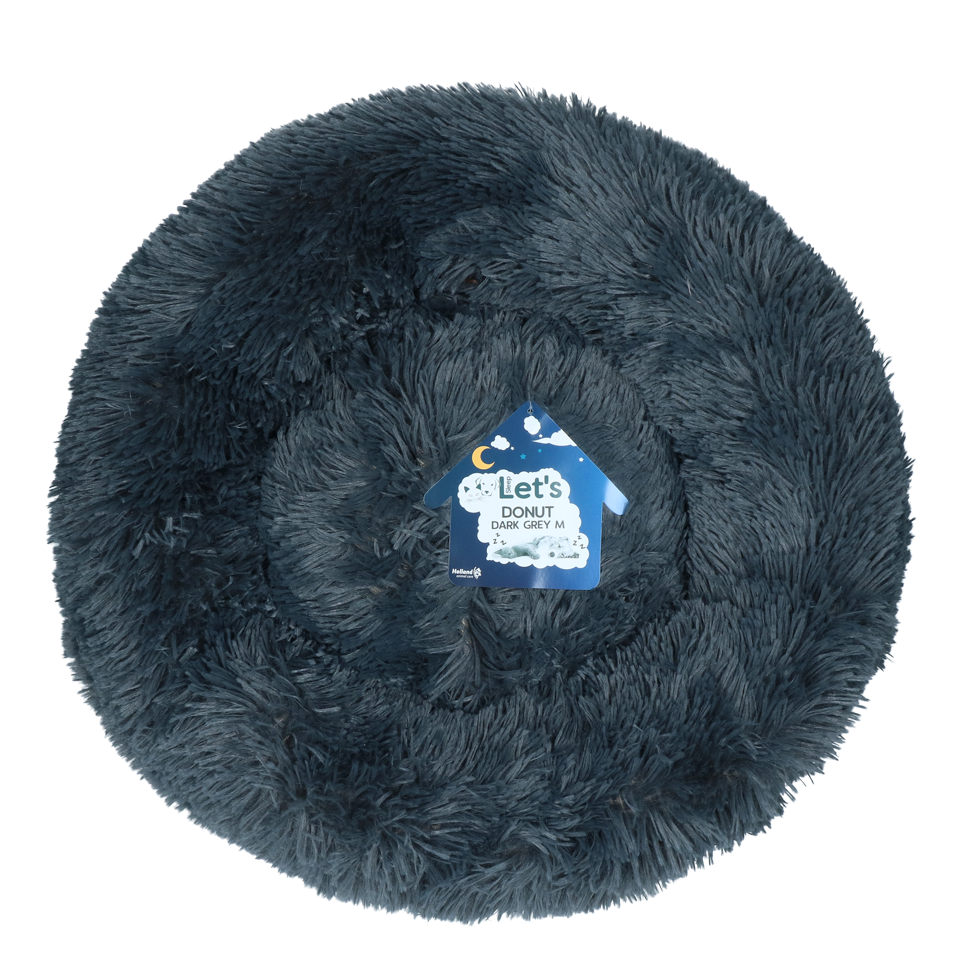 Let's Sleep Donut 50 cm Donkergrijs