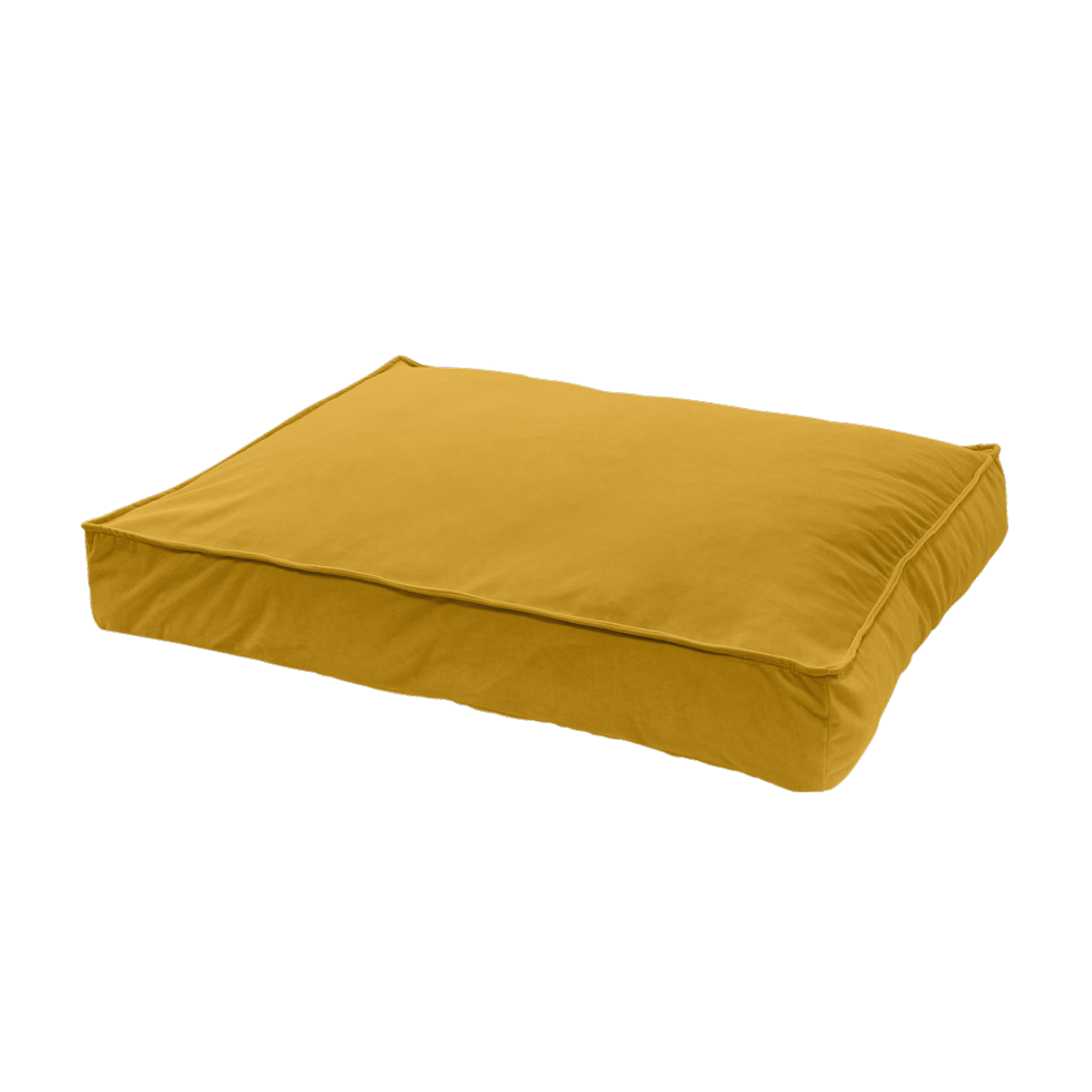 Madison Velours Lounge Cushion Geel L