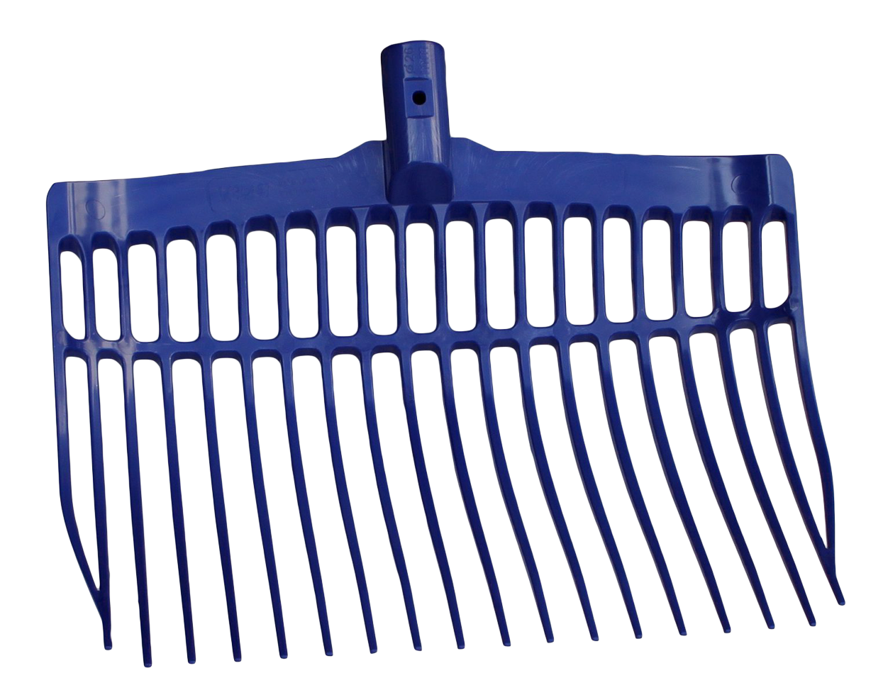Mestvork kunststof blauw zonder steel