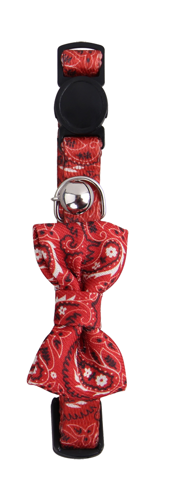 Pawise Cat collar met Bowknot rood