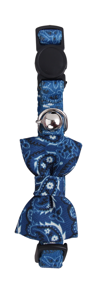 Pawise Cat collar w/Bowknot blauw