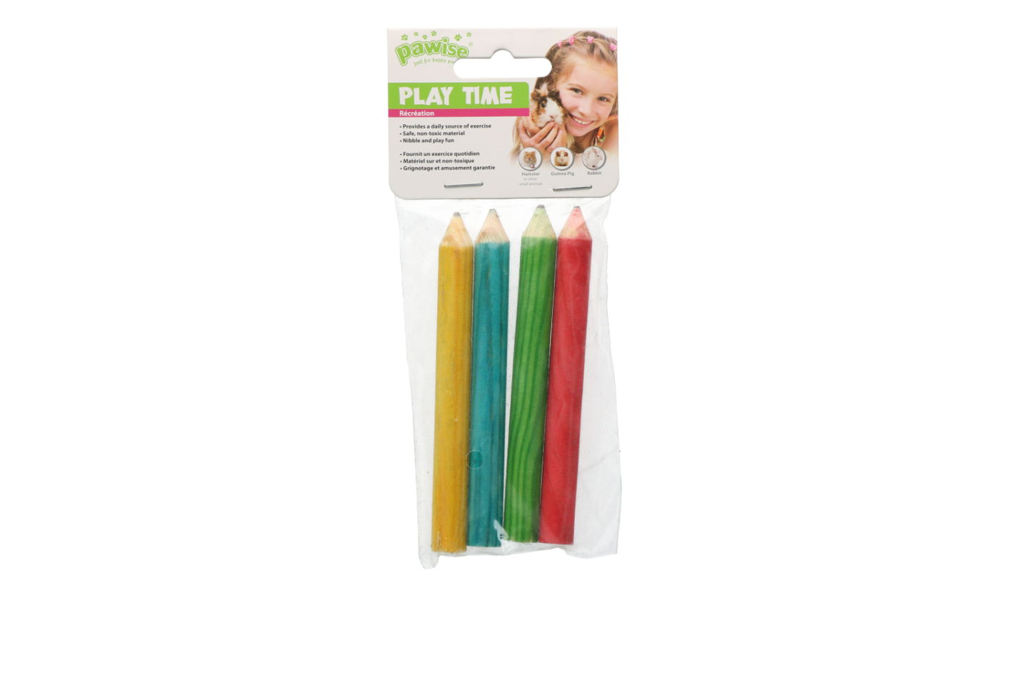 Pawise Small pet play pencil 4pk