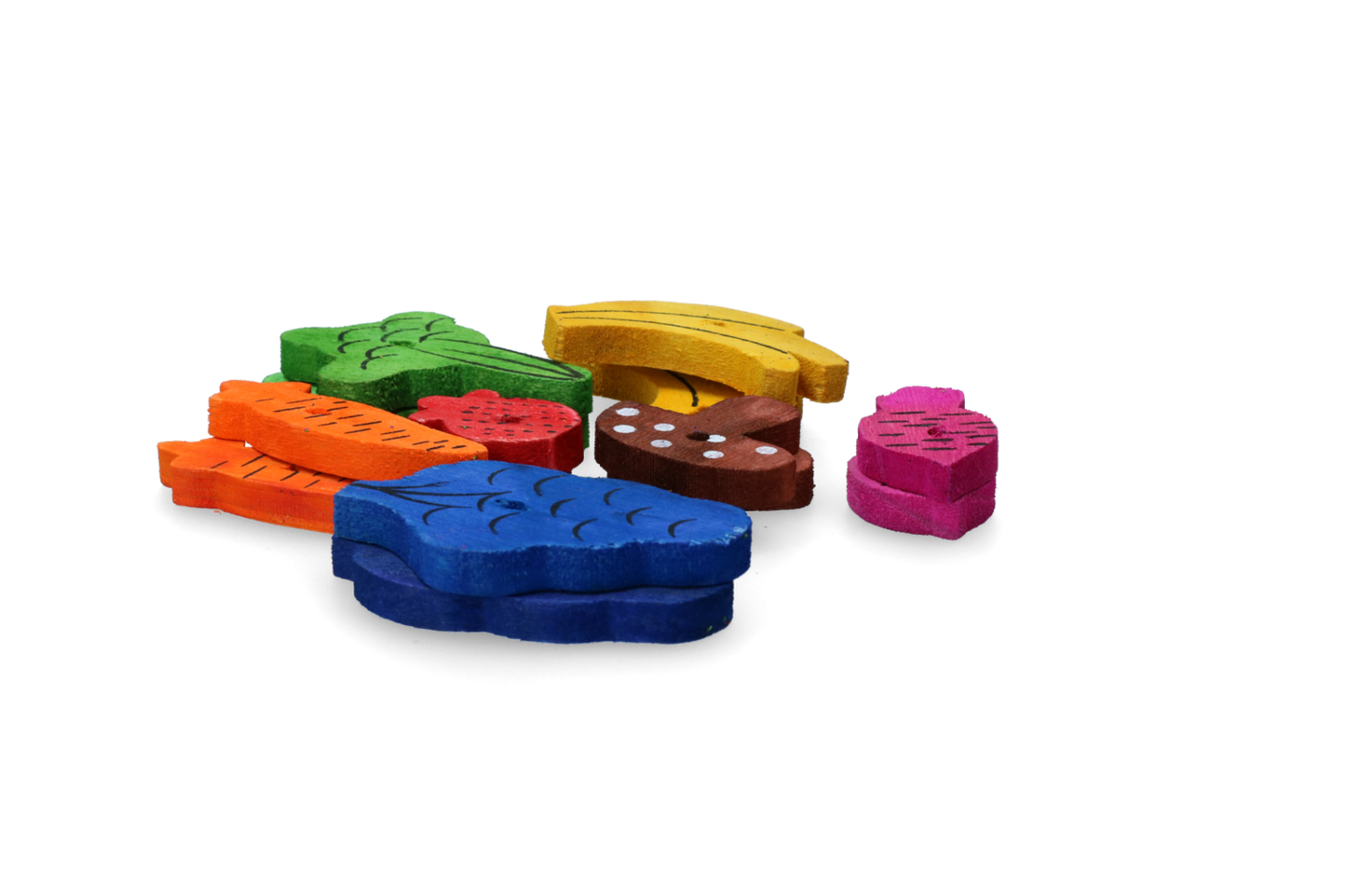 Pawise Small pet play toy-fruit/veggie mix 14pk