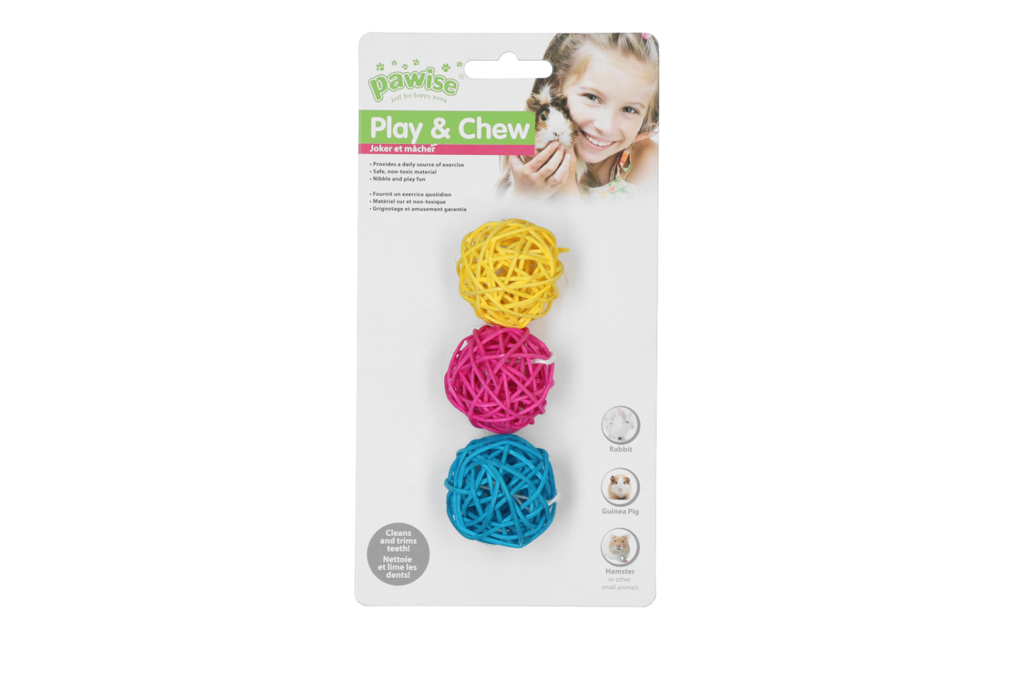Pawise LW nibblers-willow chews-balls without bell