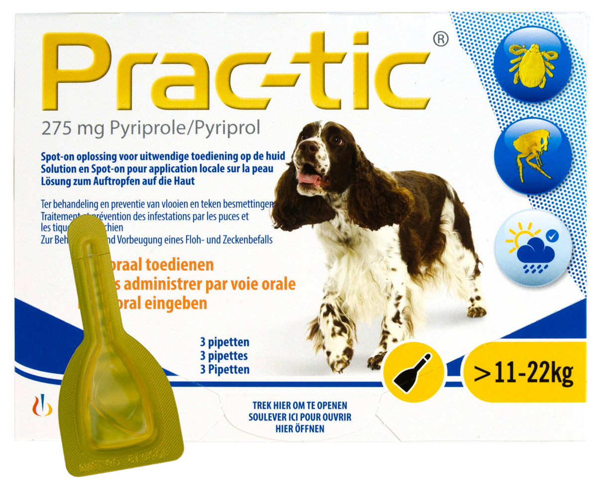 Prac-Tic 275 mg Teek&Vlo (11-22 kg) 3 pipet