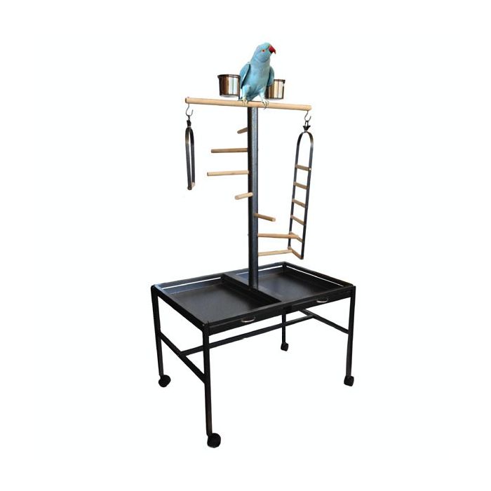 Topmast papegaaienstandaard play zwart