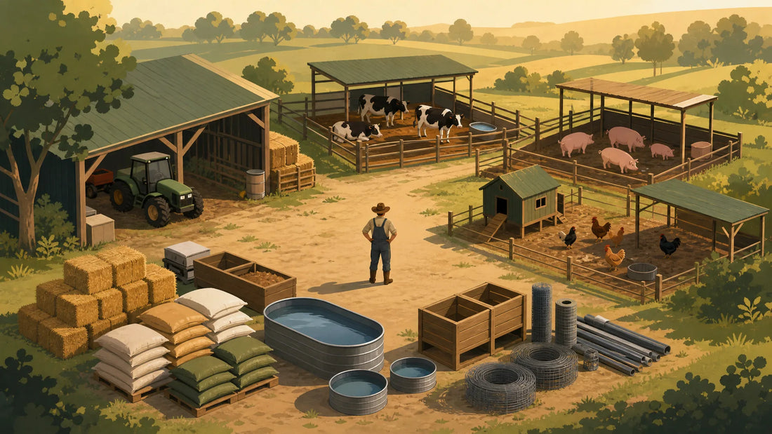 Veehouderij benodigdheden kleine boerderij checklist