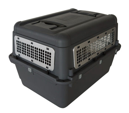 Topmast Pawsport Reisbench - IATA Transportbox - Antraciet - Maat XXL - 67 x 101 x 75 cm