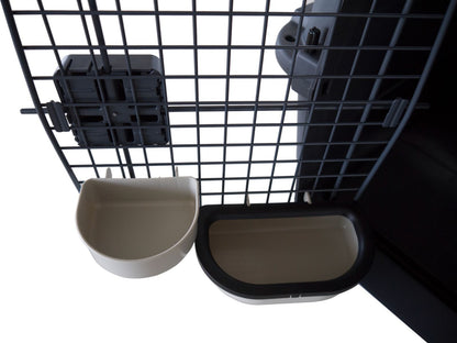 Topmast Pawsport Reisbench - IATA Transportbox - Antraciet - Maat XXL - 67 x 101 x 75 cm