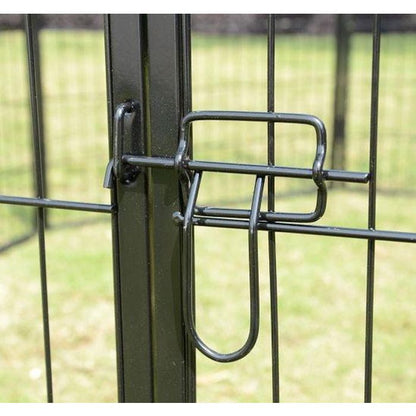 Topmast Puppyren Premium Zwart Gecoat - 640 cm | 100 cm hoog