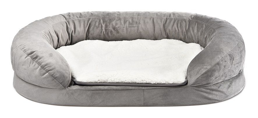TOPMAST ORTHOPEDISCH HONDENBED - 100 X 65 X 24 CM - GRIJS