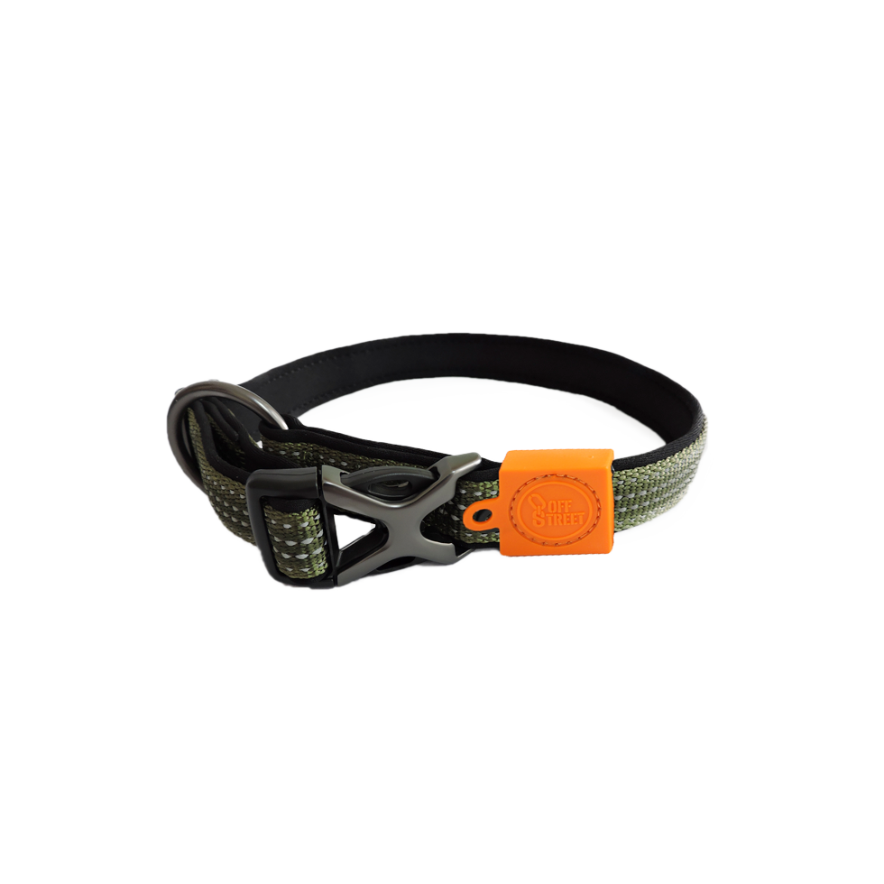AFP Off Street - Dog Collar Olijfgroen M