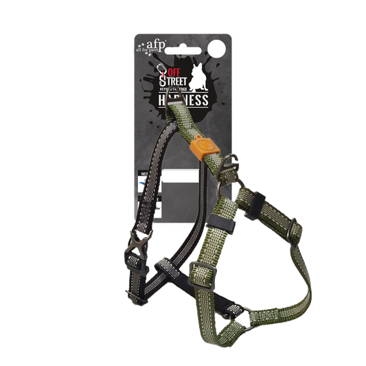 AFP Off Street - Dog Non-Pull Harness Olijfgroen XL