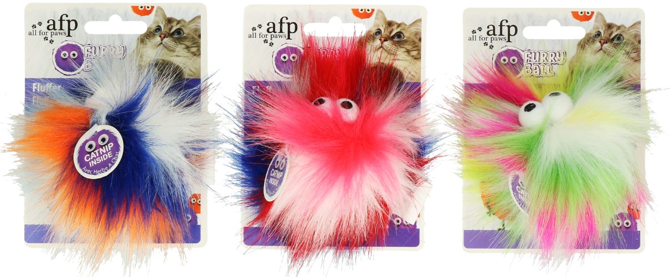 AFP Furry Ball - Fluffy Ball Geel