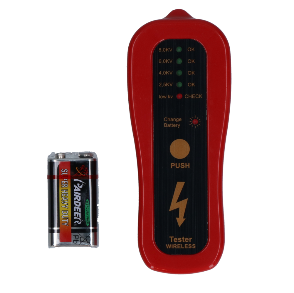 Afrasteringstester met LED-display
