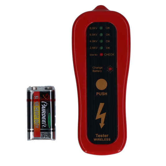 Afrasteringstester met LED-display