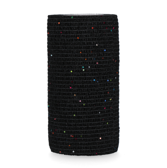 Excellent Animal Glitter Bandage Profi 10 cm - Zwart