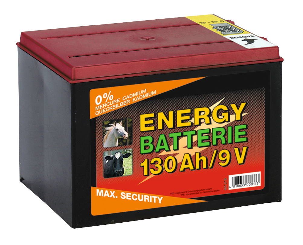 Batterij EG super 9V / 55Ah (H11,5 x L16,5 x B11,2 cm) 130 Ah