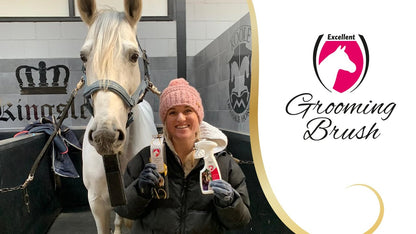 Excellent Horse Grooming Brush L Roze