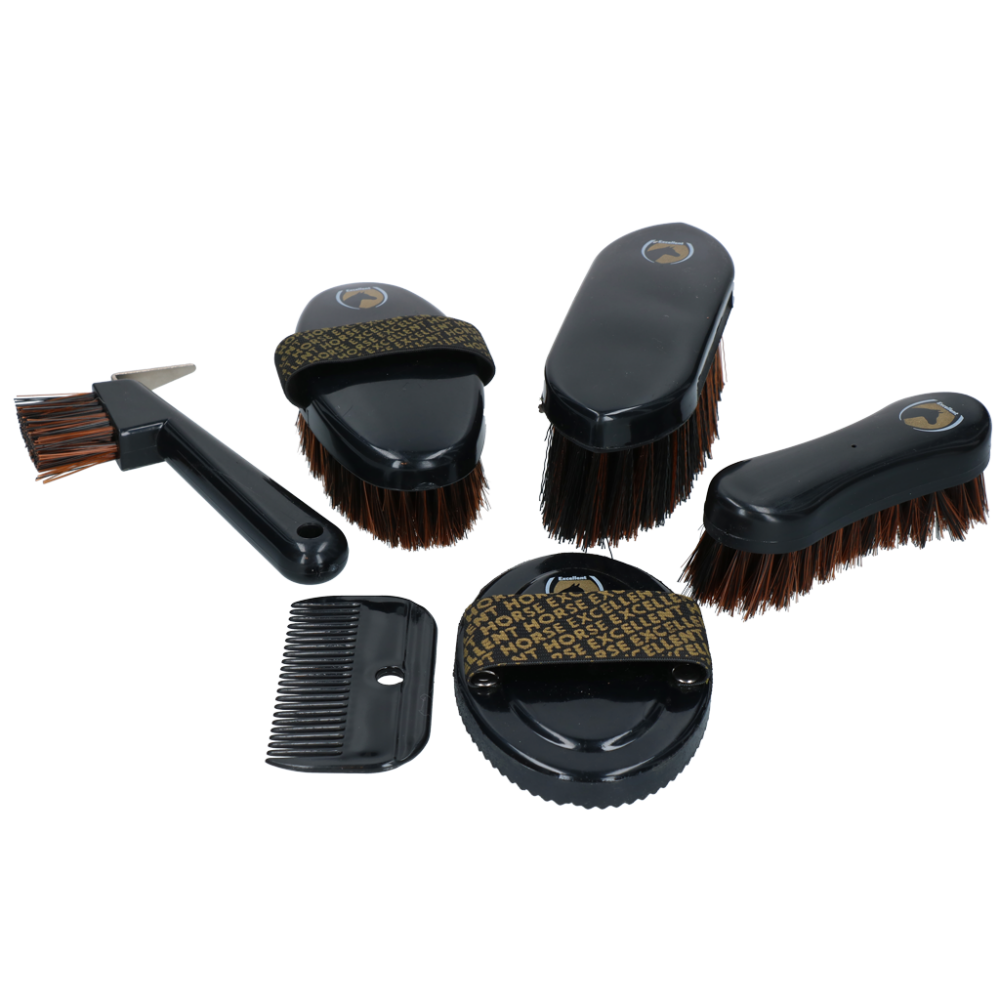 Excellent Horse Grooming Set Junior Black