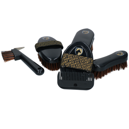 Excellent Horse Grooming Set Junior Black