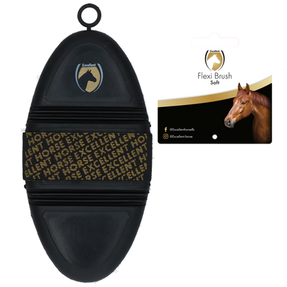 Excellent Horse Flexi Brush Soft Black