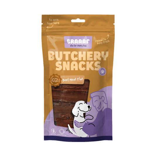 Braaaf Butchery Snacks Rundvlees plat 125 g
