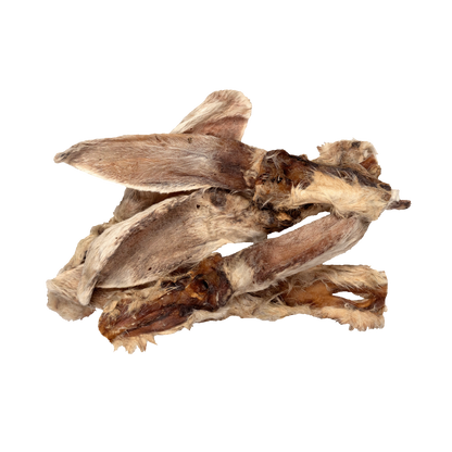Braaaf Butchery Snacks Konijnenoren met haar 80 g