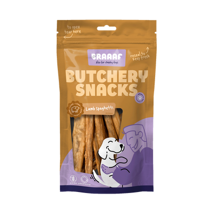 Braaaf Butchery Snacks Lamsspaghetti 85 g