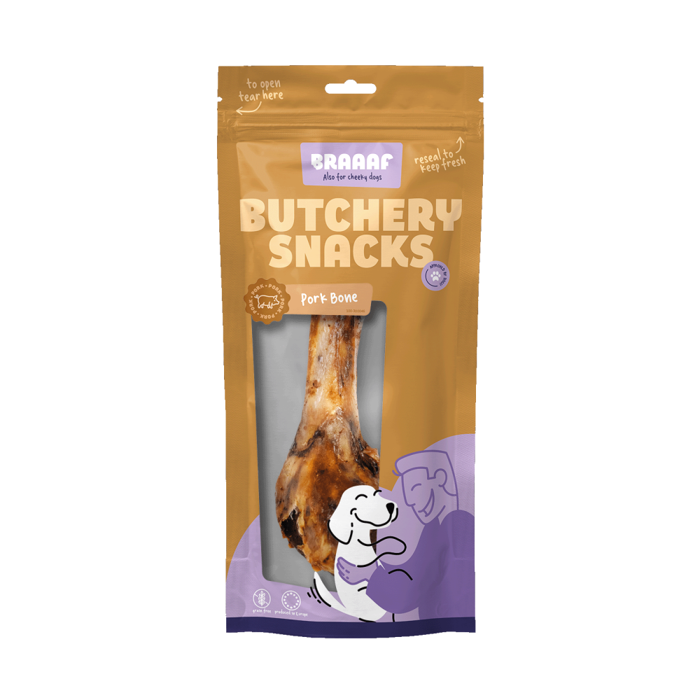 Braaaf Butchery Snacks Varkensbot 1 stuk