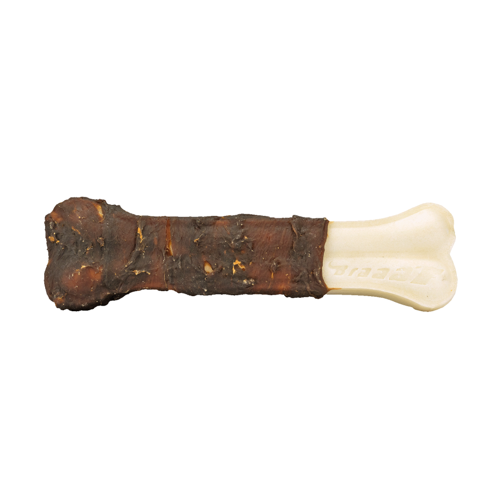 Braaaf Rawhide Pressed Bone Eend - 20 cm