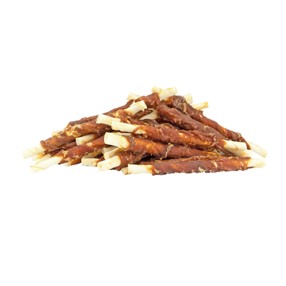 Braaaf Rawhide Roll Sticks Eend - 30 st.