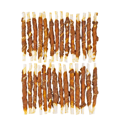 Braaaf Rawhide Roll Sticks Eend - 30 st.