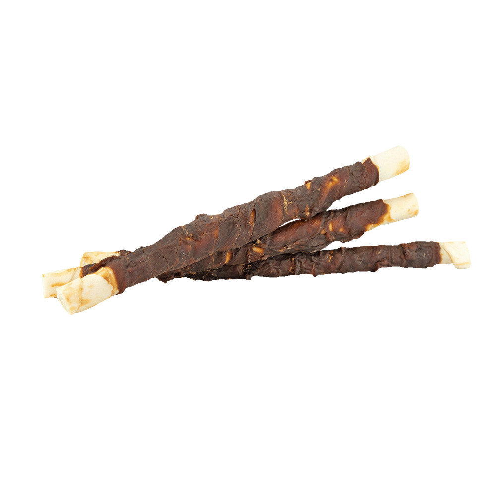 Braaaf Rawhide Twister Eend (3 st.) - 25 cm