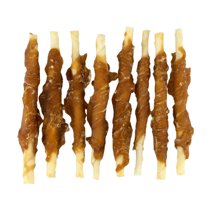 Braaaf Rawhide Roll Sticks Kip - 8 st.