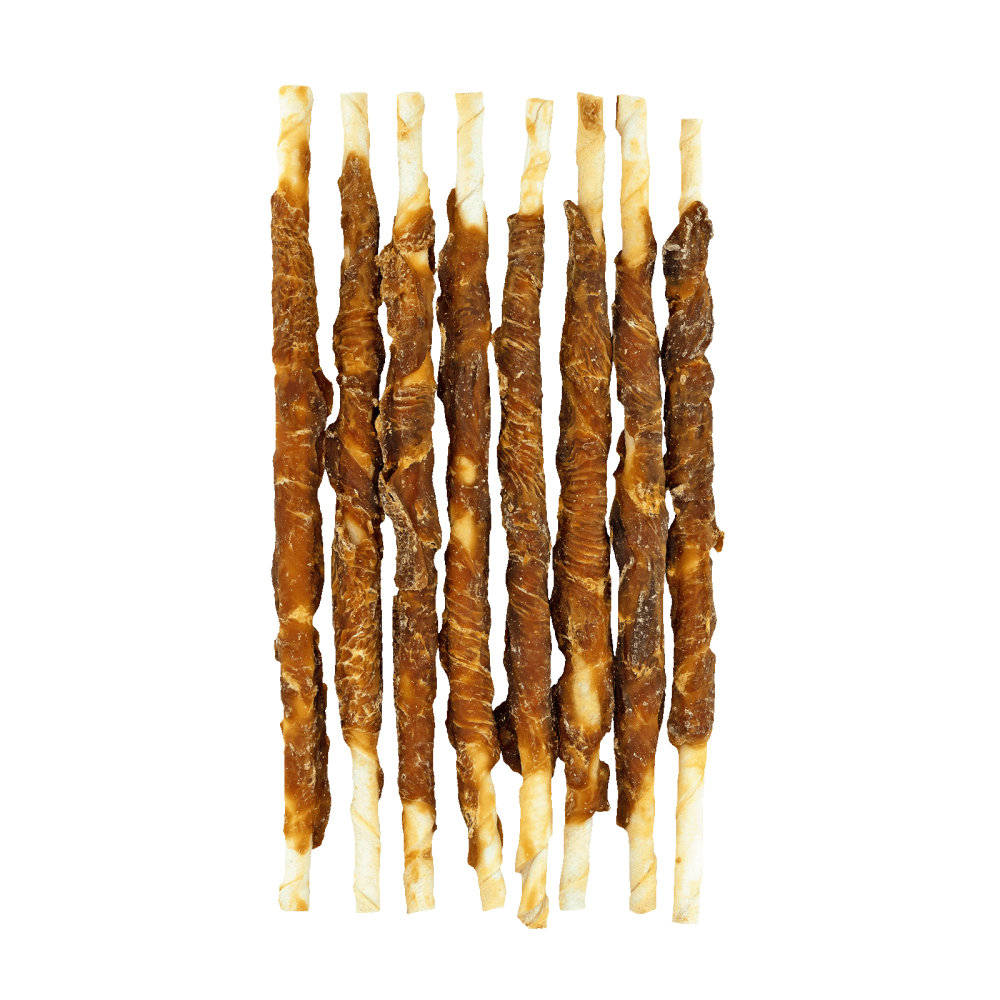 Braaaf Rawhide Twister Kip (8 st.) - 25 cm