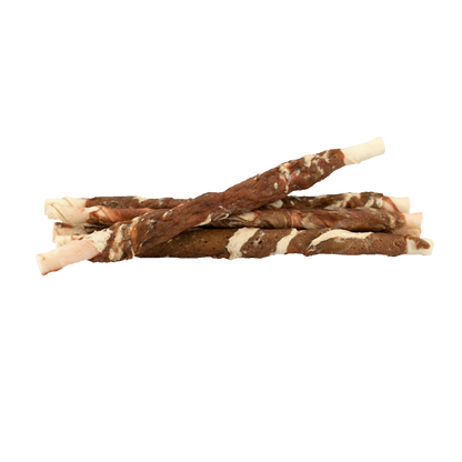 Braaaf Rawhide Twister Rund & Vis (6 st.) - 21 cm