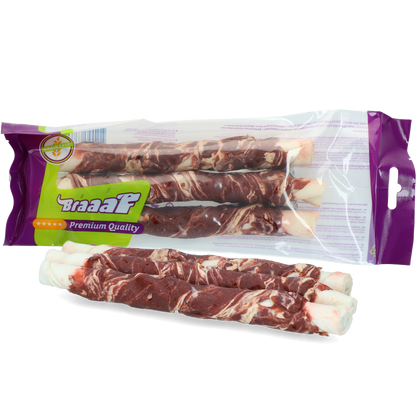 Braaaf Rawhide Twister Lam & Vis (3 st.) - 21 cm
