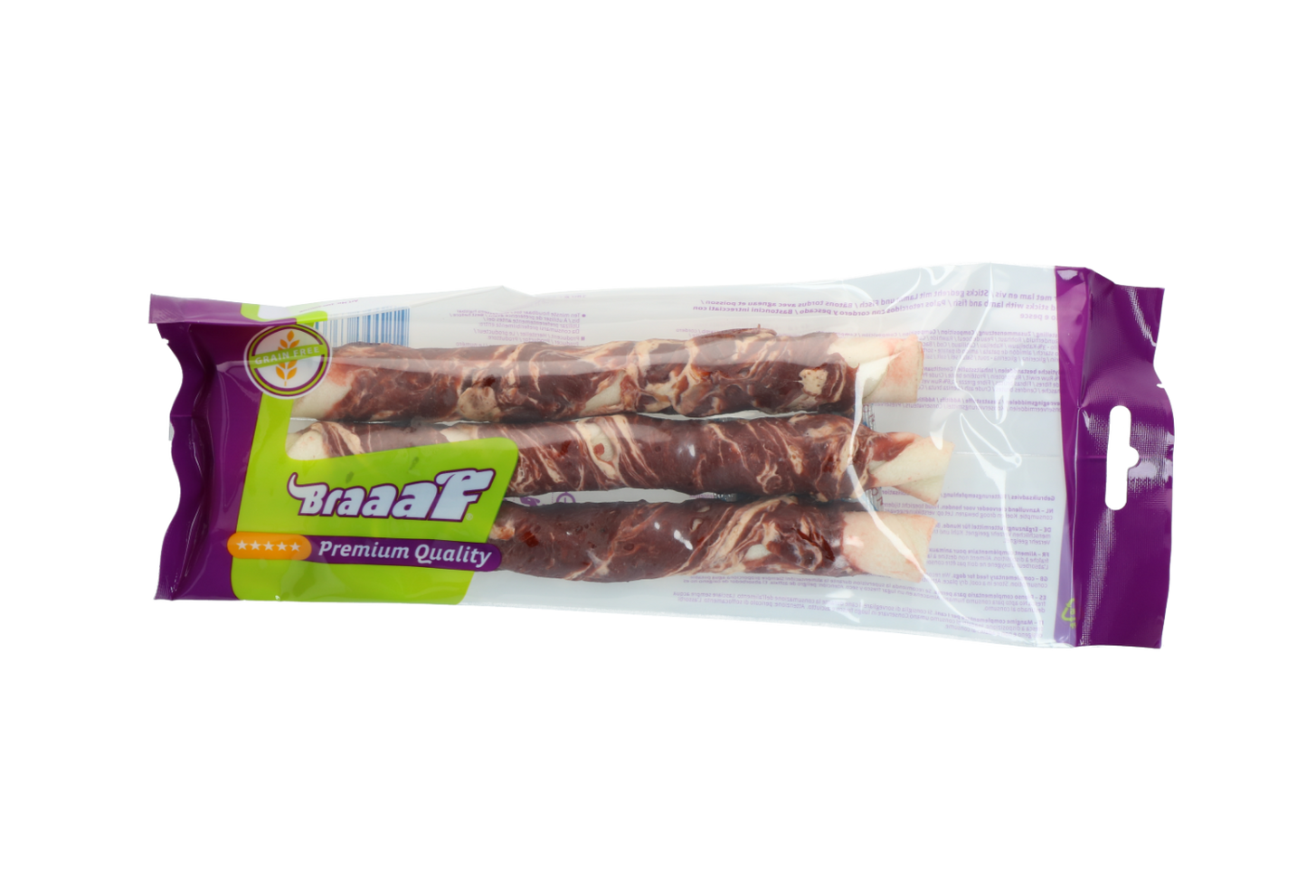 Braaaf Rawhide Twister Lam & Vis (3 st.) - 21 cm