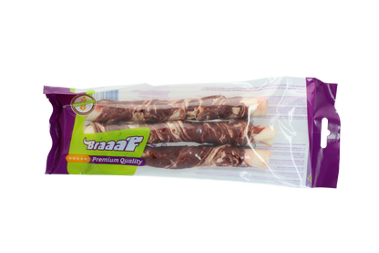 Braaaf Rawhide Twister Lam & Vis (3 st.) - 21 cm