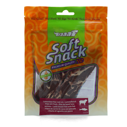 Braaaf Soft Snack Filet - Lam & Vis