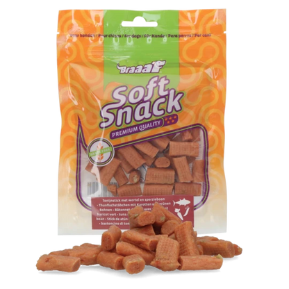 Braaaf Soft Snack Tonijnstick met wortel en sperzieboon