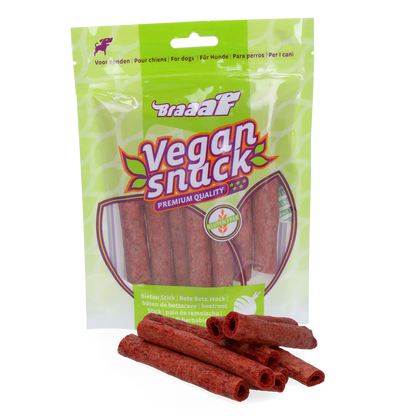 Braaaf Vegan Snack Rode Biet Stick - 12 cm