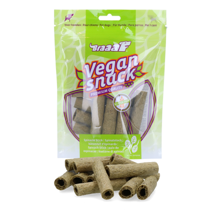 Braaaf Vegan Snack Spinazie Stick - 6 cm