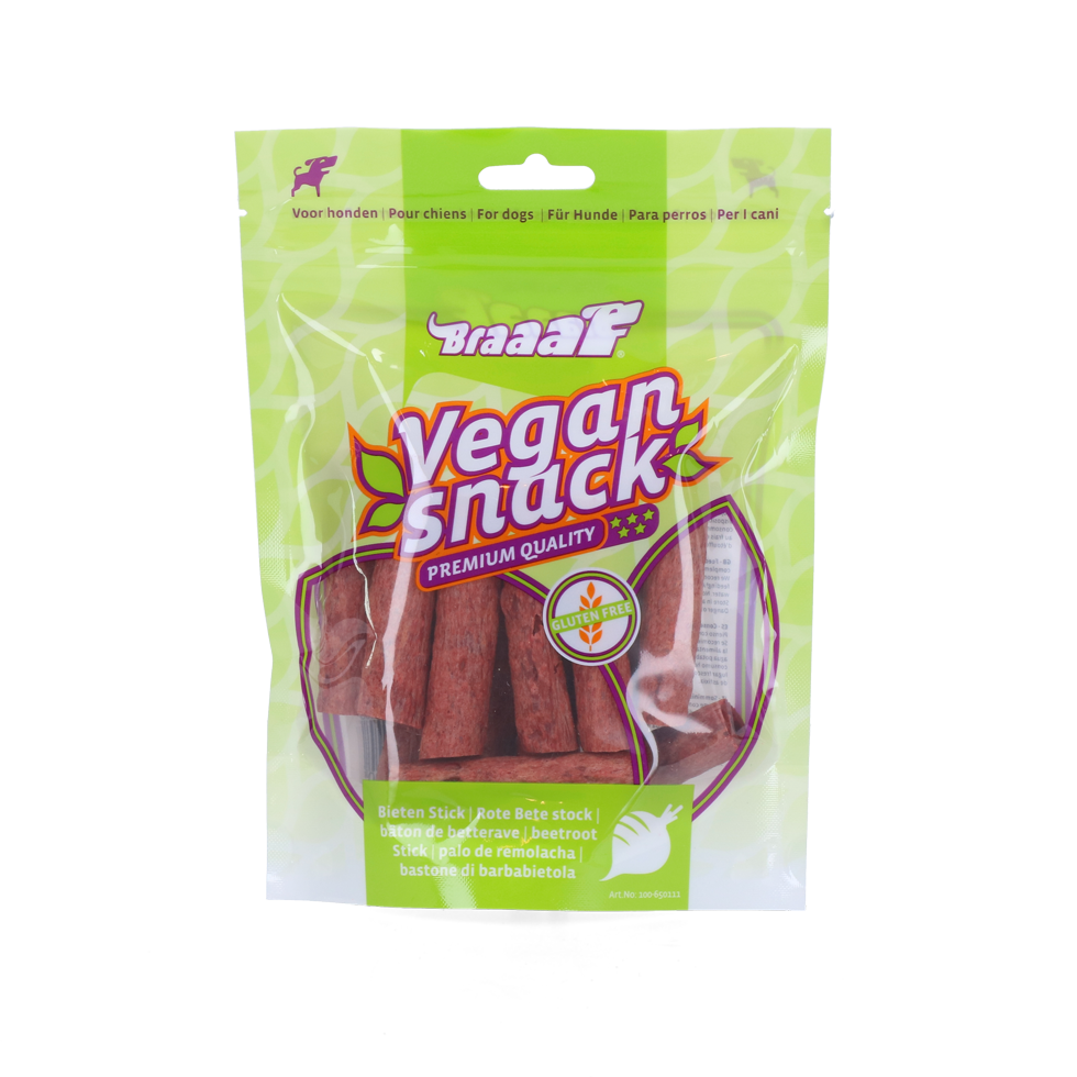 Braaaf Vegan Snack Rode Biet Stick - 6 cm