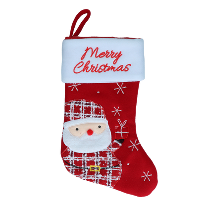 Kerstsokken Christmas Stocking Wooly Santa