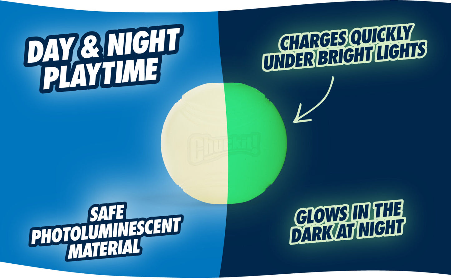 Chuckit! Max Glow Ultra Squeaker Ball M