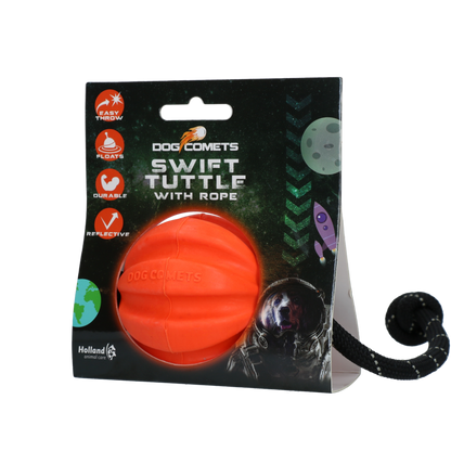 Dog Comets Swift Tuttle Met Touw Oranje